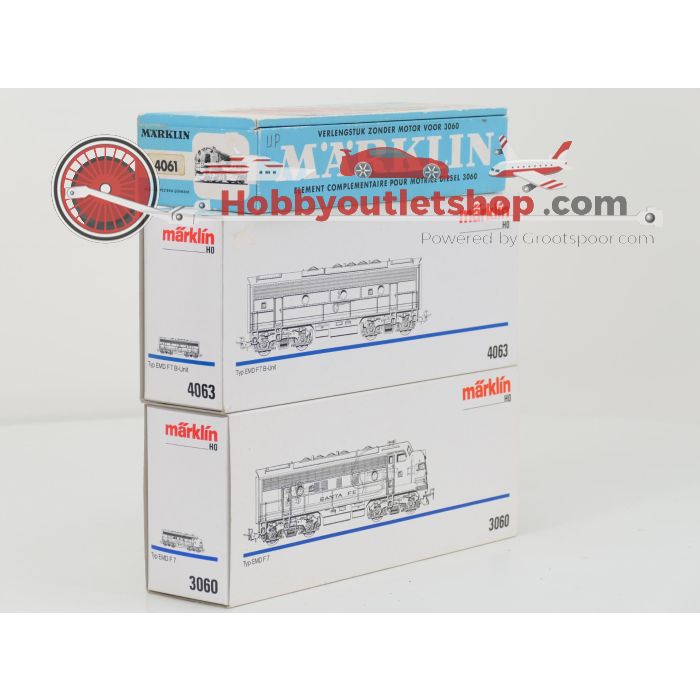 Schaal H0 Märklin 3060, 4060 en 4063 3-delige diesel treinstel Santa Fe van de ATSF #10095 - sku: 20260911035837 - Used - Good condition - Photo 18