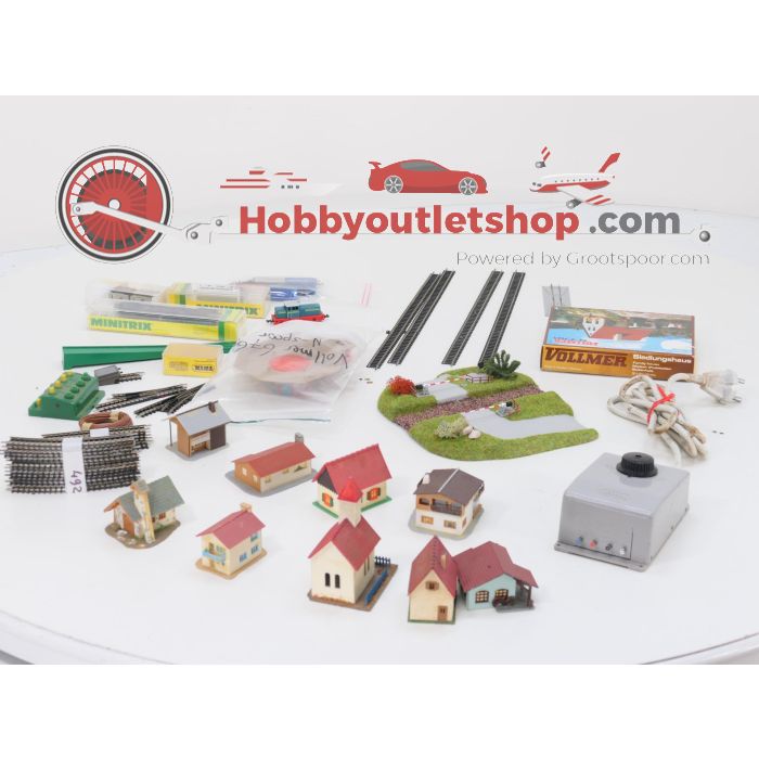 Schaal N Minitrix startset diesellocomotief werkloc van de DB #10138 - sku: 20261001112650 - Used - Good condition - Photo 2