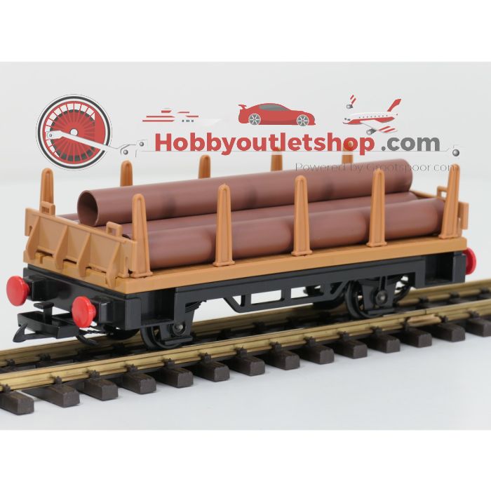 Playmobil 4105 rongenwagen met buizenlading OVP - sku: 20261008040520 - Gebruikt - Zeer goede staat - Afbeelding 2