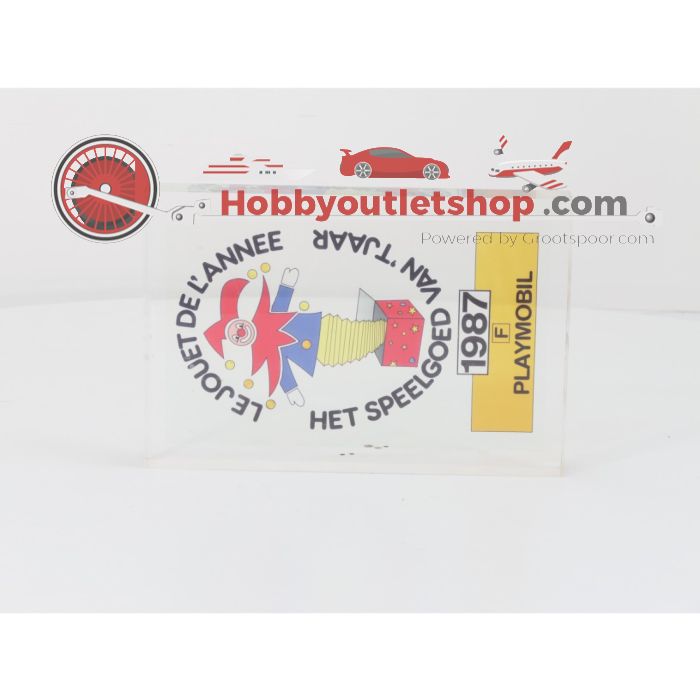 Playmobil transparante plaquette ‘Speelgoed van het Jaar 1987’ #9993 - sku: 20261016031040 - Gebruikt - Zo goed als nieuw - Afbeelding 4