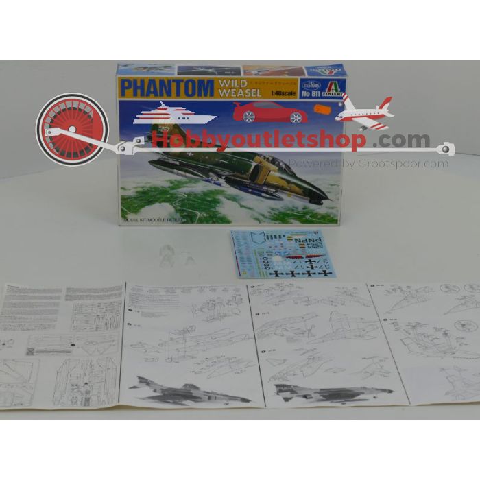 Schaal 1:48 Italeri 811 828 F-4 Phantom #155 - sku: 20211021121731 - Gebruikt - Goede staat - Afbeelding 2