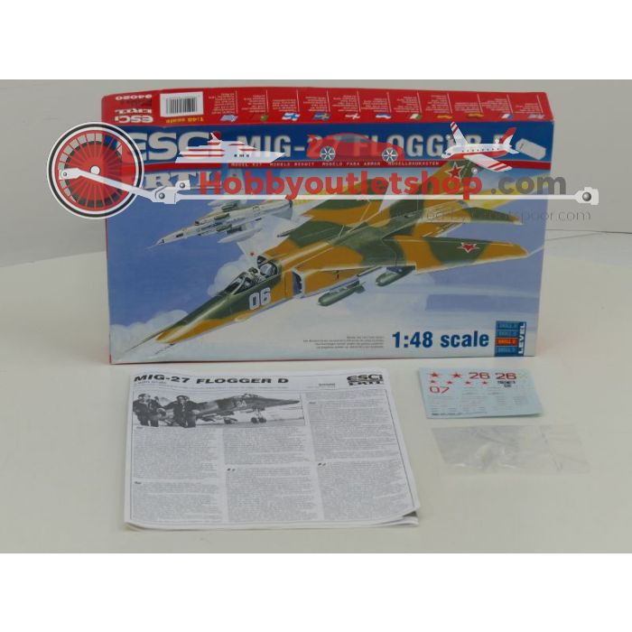 Schaal 1:48 ESCI 94020 Revell H-2246 MiG-27 Flogger D #172 - sku: 20211026020452 - Gebruikt - Goede staat - Afbeelding 4