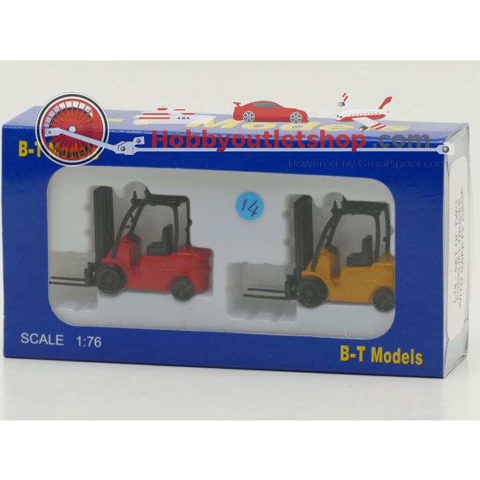 Schaal 00 B-T Models L14 Set van 2 vorkheftrucks #991 - sku: 20211029041115 - Gebruikt - Zo goed als nieuw - Afbeelding 3