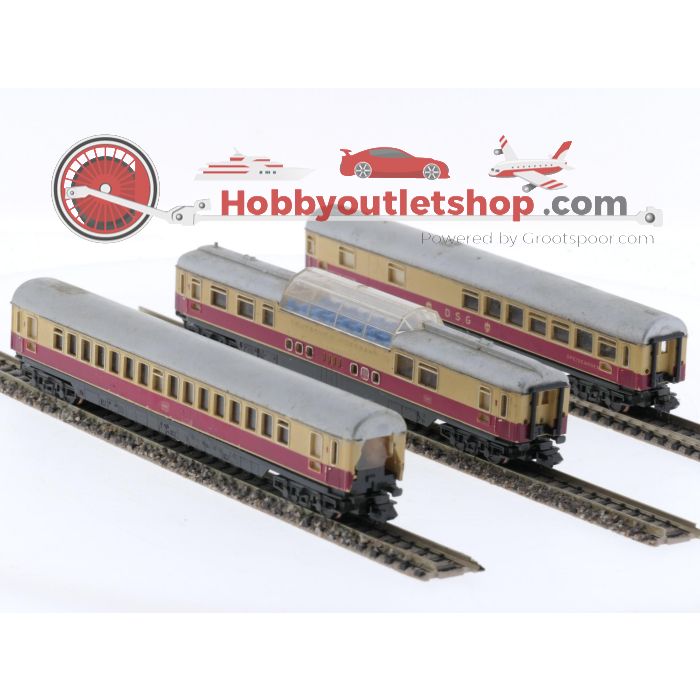 Schaal N Minitrix 3016, 3017 en 3019 TEE Set van de DSG en DB #5313 - sku: 20240118013001 - Gebruikt - Redelijke staat - Afbeelding 2