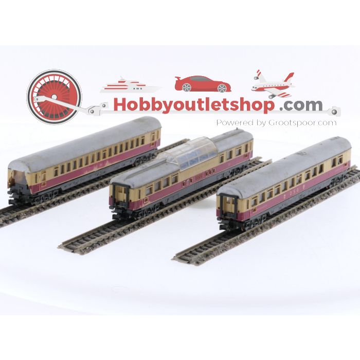 Schaal N Minitrix 3016, 3017 en 3019 TEE Set van de DSG en DB #5313 - sku: 20240118013001 - Gebruikt - Redelijke staat - Afbeelding 3