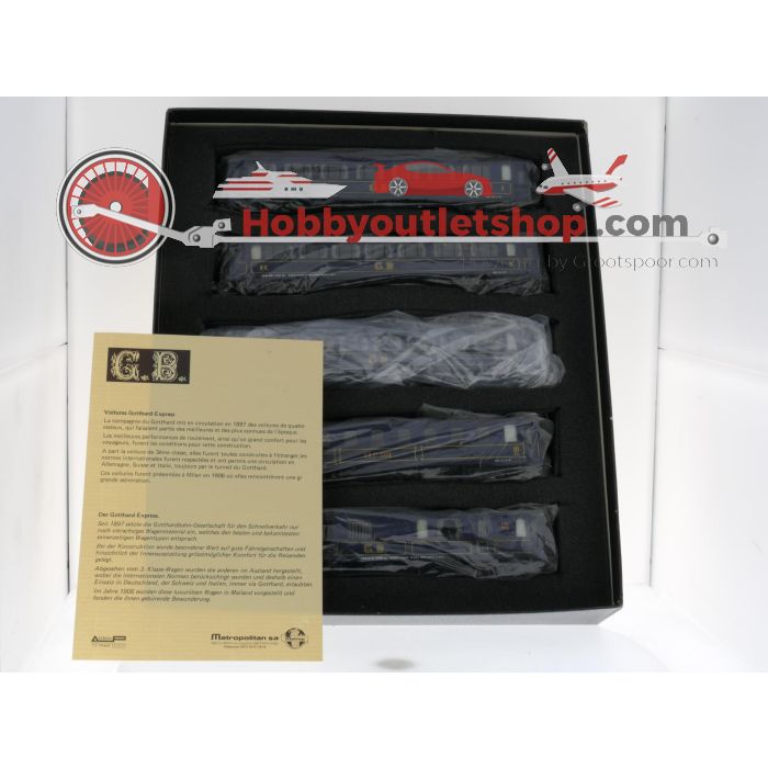 Schaal H0 Metropolitan 9001 Set Gotthard 5 Voitures/Wag. #P113 - sku: 20240217104418 - Gebraucht - Wie Neu - Bild 18