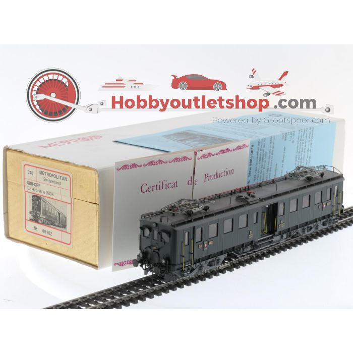 Schaal H0 Metropolitan 746 Ce 4/6 série 9802 elektrisch motorrijtuig van de SBB #P117 - sku: 20240217012946 - Gebruikt - Zo goed als nieuw - Afbeelding 11