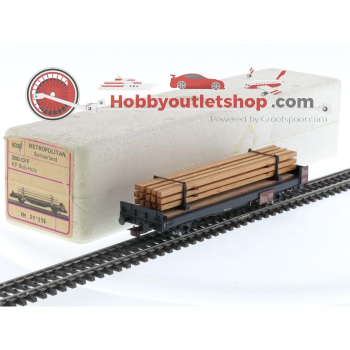 Schaal H0 Metropolitan 8020 Houten Ladingwagon KP Bios-Holz Van De SBB #P134 - sku: 20240309015345 - Gebruikt - Zeer goede staat - Afbeelding 8