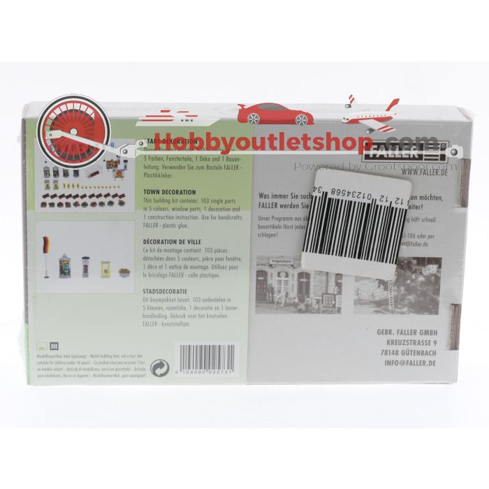 Schaal N Faller 272573 stadsdecoratie met Noch 36551 36812 figuren en 14084 planten in bloempotten #5533 - sku: 20240411115252 - Gebraucht - Neuer Zustand - Bild 5
