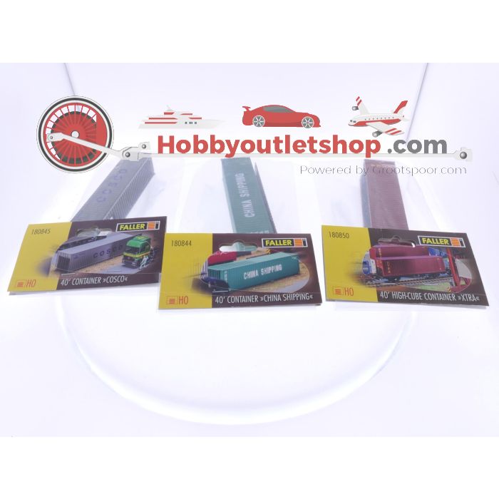 Schaal H0 Faller containers set 3 met 180844, 180845 & 180850 #5743 - sku: 20240619025057 - Used - Like new - Photo 4