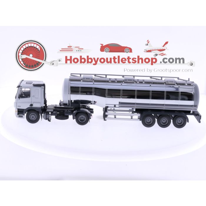 Schaal 1:50 Tekno DAF CF Comfort Cab 4x2 trekker met RVS zwanenhals tankoplegger #6085 - sku: 20240815035052 - Used - Like new - Photo 4