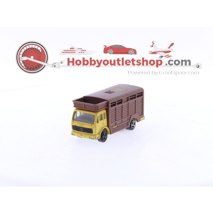Schaal 1:100 2x Majorette Mercedes Benz 254 Dallas Ewing Horse Cattle Truck. #6108 - sku: 20240820014647 - Used - Reasonable condition - Photo 2