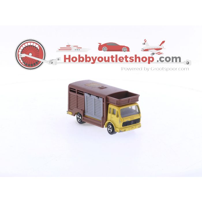 Schaal 1:100 2x Majorette Mercedes Benz 254 Dallas Ewing Horse Cattle Truck. #6108 - sku: 20240820014647 - Used - Reasonable condition - Photo 7