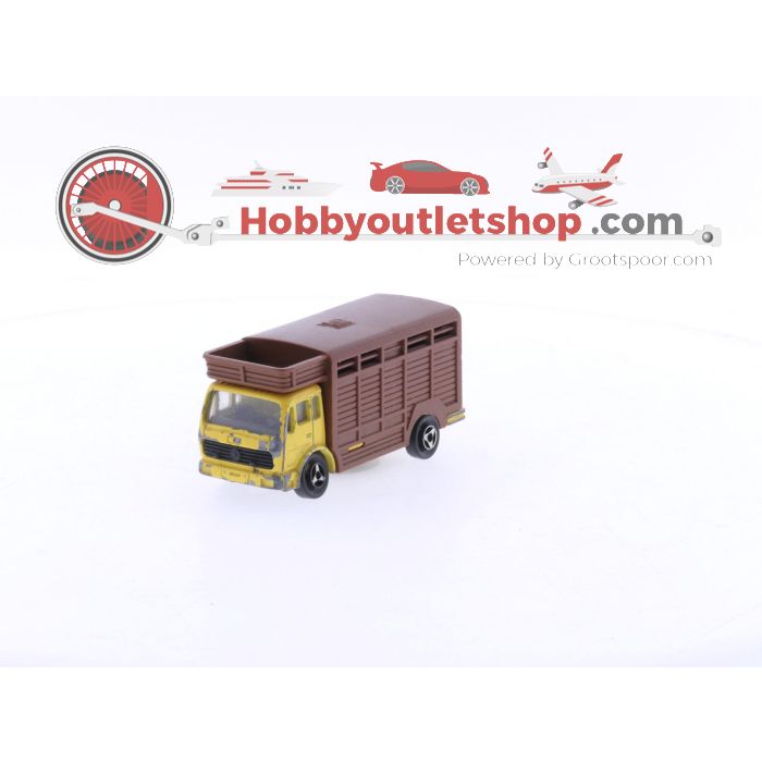Schaal 1:100 2x Majorette Mercedes Benz 254 Dallas Ewing Horse Cattle Truck. #6108 - sku: 20240820014647 - Used - Reasonable condition - Photo 9