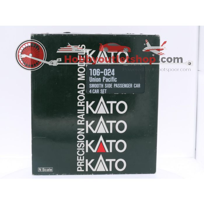 Schaal N Kato #106-024 set van 4 gladde personenwagens van de UP #5945 - sku: 20240910012141 - Gebruikt - Zo goed als nieuw - Afbeelding 18