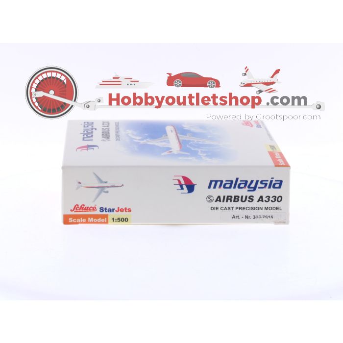 Schaal 1:500 - Schuco/Star Jets 355 7615 -  Malaysia Airways Airbus A330 Reg.Nr. 9M-MKF #6307 - sku: 20240926104102 - Gebraucht - Neuer Zustand - Bild 4