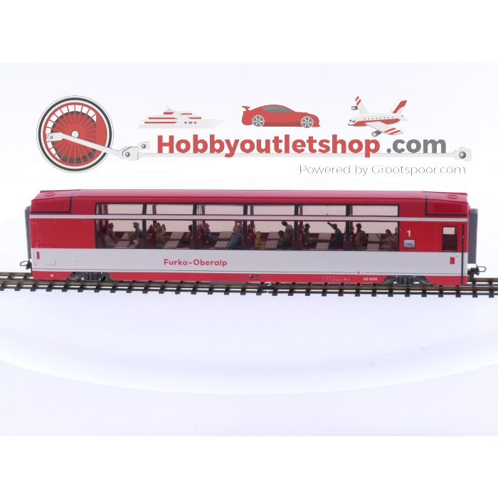 Schaal H0m Bemo 3288 208 AS 4028 Panorama rijtuig met personen van de FO #P206 - sku: 20241004043230 - Gebruikt - Zo goed als nieuw - Afbeelding 5