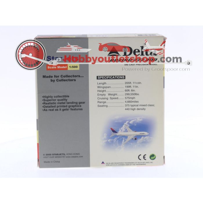 Schaal 1:500 Schuco/Star Jets SJDAL019 Delta Air Lines Boeing 777-200 Reg.Nr. N863DA #6369 - sku: 20241008035926 - Used - New condition - Photo 3