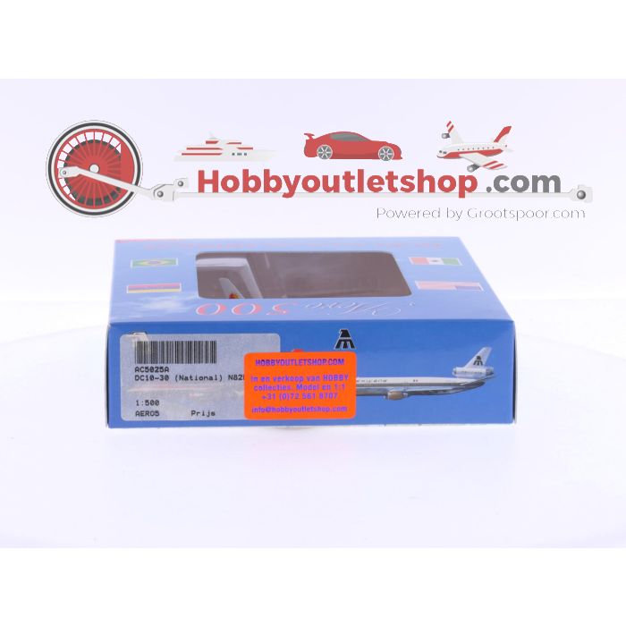 Schaal 1:500 AeroClassics - AC5025A National Airlines DC-10-30 Reg.Nr. N82NA #6434 - sku: 20241017025150 - Gebruikt - Nieuwstaat - Afbeelding 4