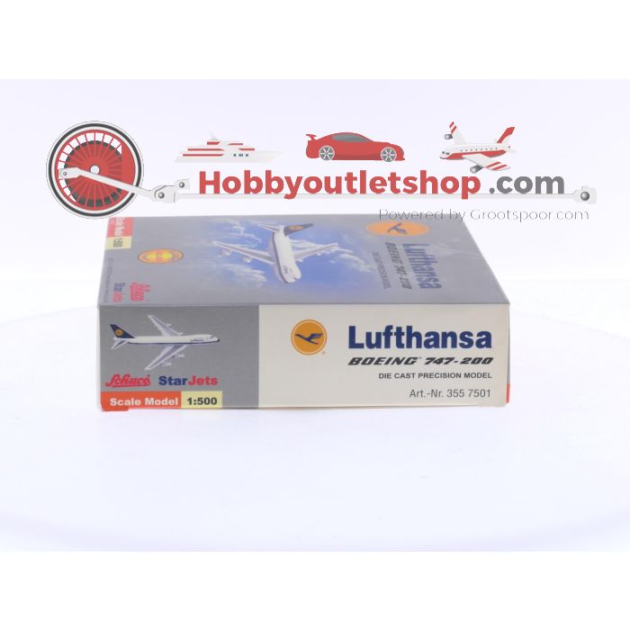 Schaal 1:500 Schuco/Star Jets 355 7501 Lufthansa Boeing 747-200 Reg.Nr. D-ABYJ #6437 - sku: 20241017033157 - Gebraucht - Neuer Zustand - Bild 4