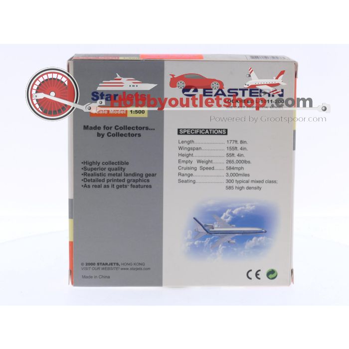Schaal 1:500 Schuco/Star Jets SJEAL047 Eastern Lockheed L-1011-200 Real Metal Reg.Nr. N372EA #6438 - sku: 20241017034104 - Used - New condition - Photo 3