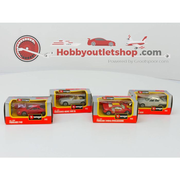 Schaal 1:43 Bburago 4 auto's #2419 - sku: 20221020041906 - Gebruikt - Goede staat - Afbeelding 2
