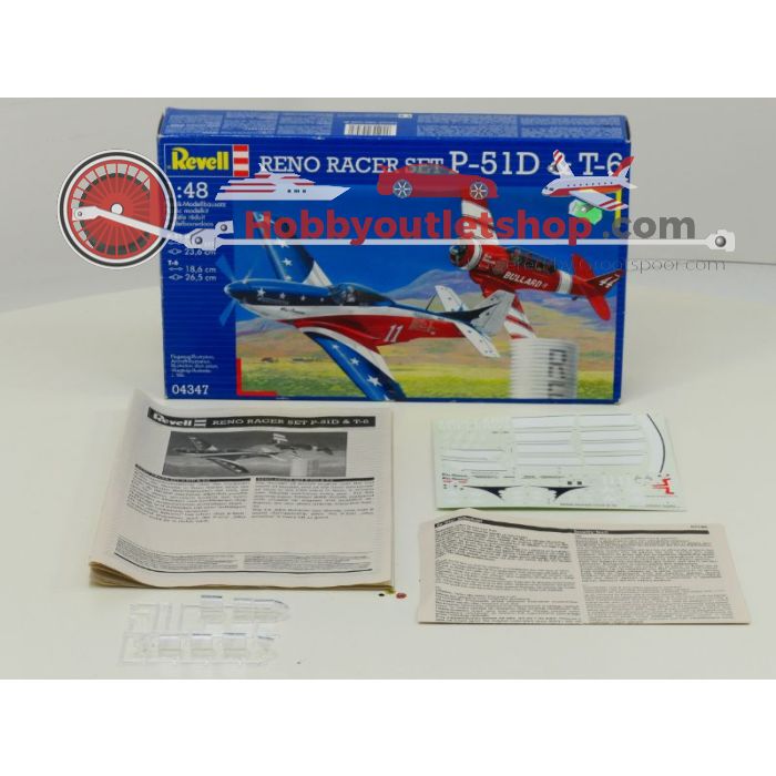 Schaal 1:48 Revell 04347 Reno Racer Set P-51D & T-6 #224 - sku: 20211127014959 - Gebruikt - Zo goed als nieuw - Afbeelding 2