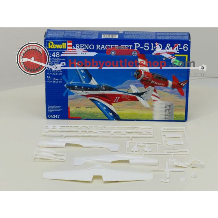 Schaal 1:48 Revell 04347 Reno Racer Set P-51D & T-6 #224 - sku: 20211127014959 - Gebruikt - Zo goed als nieuw - Afbeelding 4