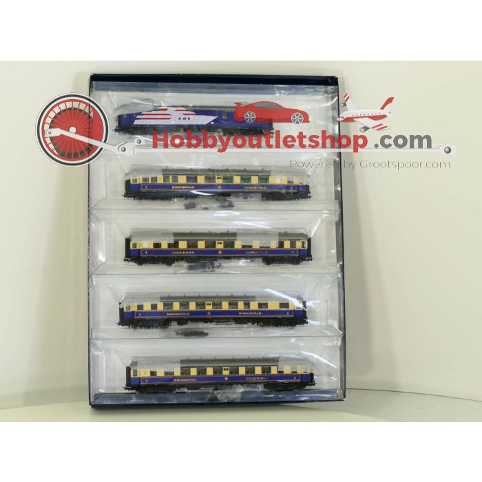 Schaal H0 Liliput L382003 Set met 5 Rheingoldwagens van de DRG #652 - sku: 20210612111027 - Used - Like new - Photo 9