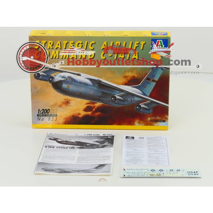 Schaal 1:200 Italeri 853 Dragon 2004 Strategic airlifters C-141 #256 - sku: 20220225022549 - Used - Good condition - Photo 3