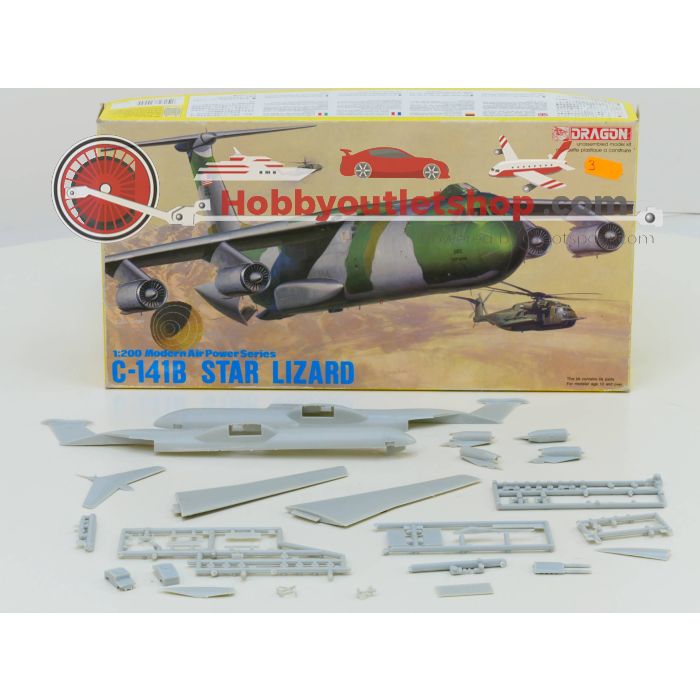 Schaal 1:200 Italeri 853 Dragon 2004 Strategic airlifters C-141 #256 - sku: 20220225022549 - Used - Good condition - Photo 4