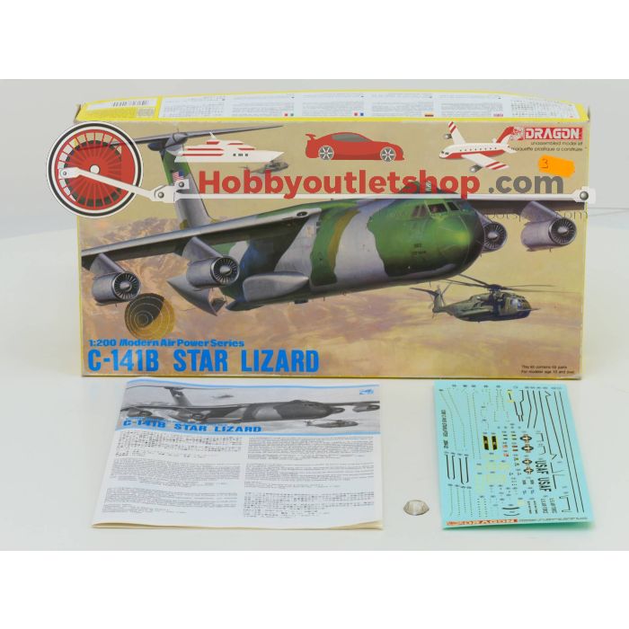 Schaal 1:200 Italeri 853 Dragon 2004 Strategic airlifters C-141 #256 - sku: 20220225022549 - Used - Good condition - Photo 5
