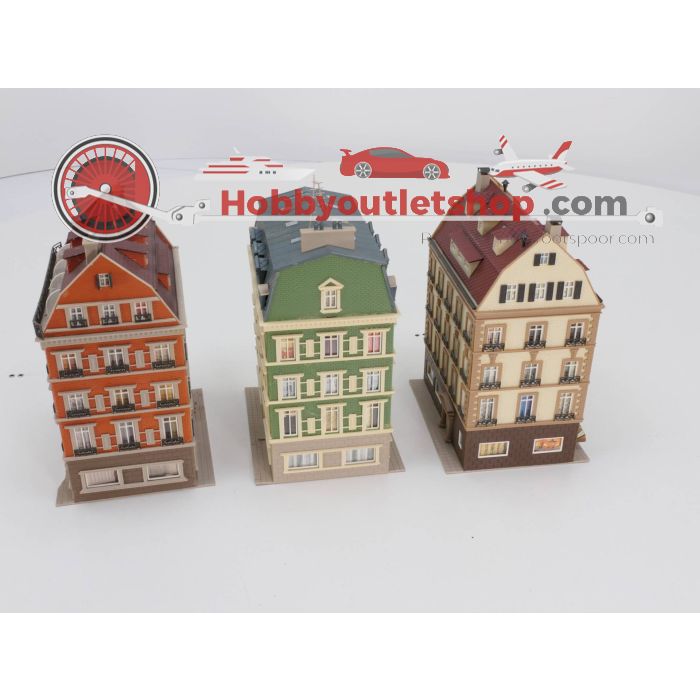 Schaal H0 Vollmer 43780 Blok van 3 appartementen #3236 - sku: 20230511114927 - Gebruikt - Matige staat - Afbeelding 4
