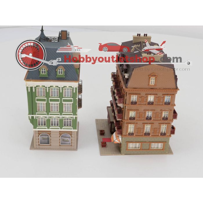 Schaal H0 Set Vollmer 3782 City hotel  - Vollmer 3771 bank #3237 - sku: 20230511120958 - Gebruikt - Goede staat - Afbeelding 4