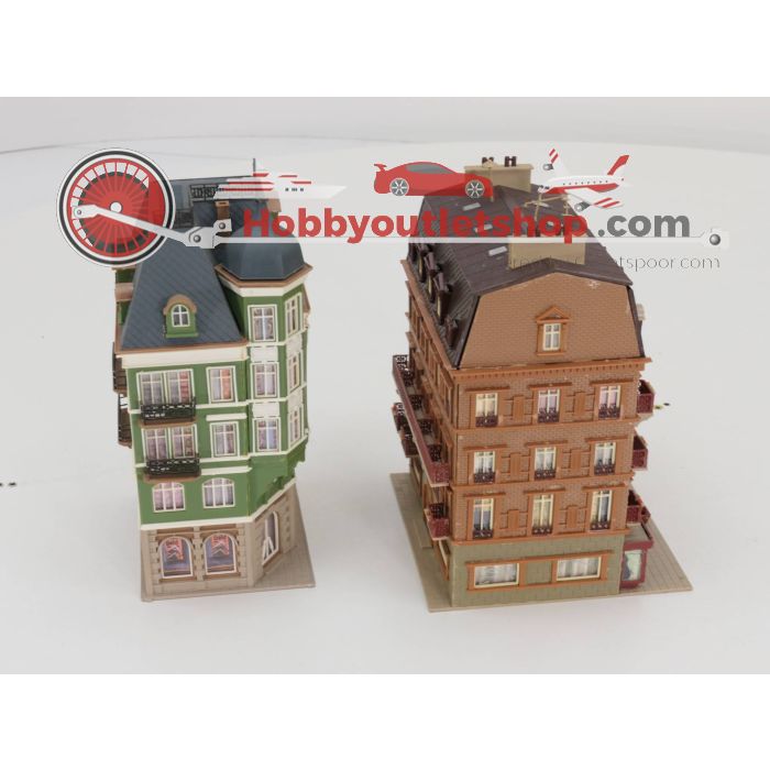 Schaal H0 Set Vollmer 3782 City hotel  - Vollmer 3771 bank #3237 - sku: 20230511120958 - Gebruikt - Goede staat - Afbeelding 2