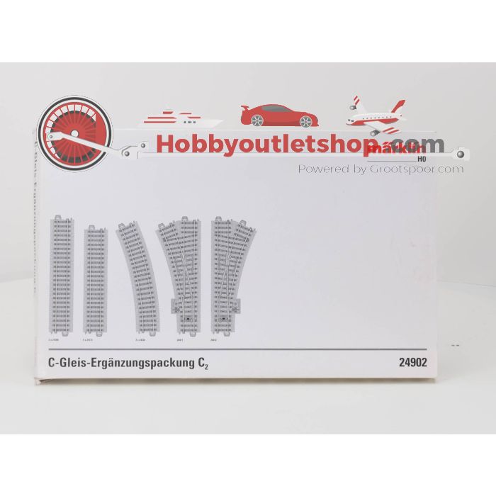 Schaal H0 Märklin 24902 C-Rails uitbreidingsset C2 #3899 - sku: 20230518031727 - Gebruikt - Zo goed als nieuw - Afbeelding 1