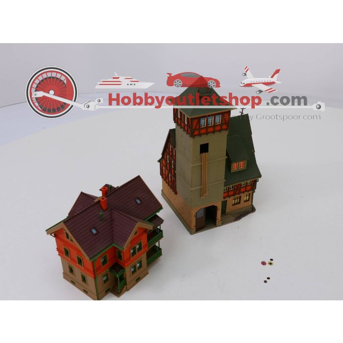 Schaal H0 Set Vollmer 3752 Brandweerkazerne - Vollmer appartementen complex #3132 - sku: 20230321121013 - Gebruikt - Afbeelding 1