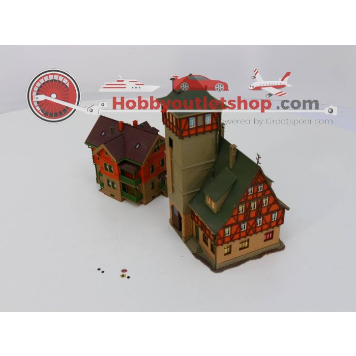 Schaal H0 Set Vollmer 3752 Brandweerkazerne - Vollmer appartementen complex #3132 - sku: 20230321121013 - Gebruikt - Afbeelding 2
