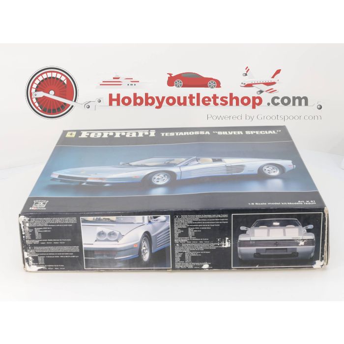 Schaal 1:8 Pocher No. K61 Ferrari Testarossa Spider "Silver Special" Ongebouwd  #P68 - sku: 20231031090828 - New - New condition - Photo 2