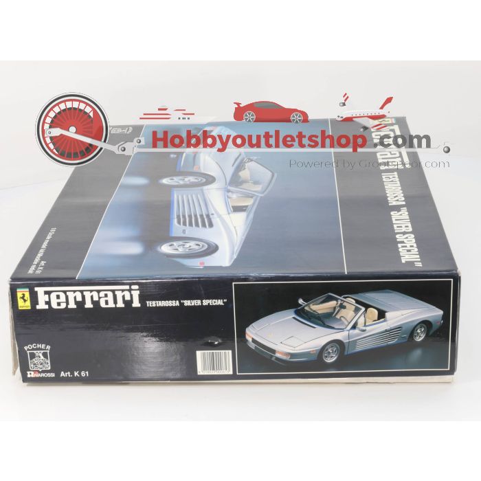 Schaal 1:8 Pocher No. K61 Ferrari Testarossa Spider "Silver Special" Ongebouwd  #P68 - sku: 20231031090828 - New - New condition - Photo 3