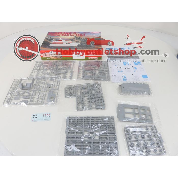 Schaal 1:35 Dragon 9011 StuG lll Ausf. G 75mm, Sd.Kfz. 142/1 & Miniart 35553 European cart #4178 - sku: 20240521101611 - Used - Like new - Photo 5