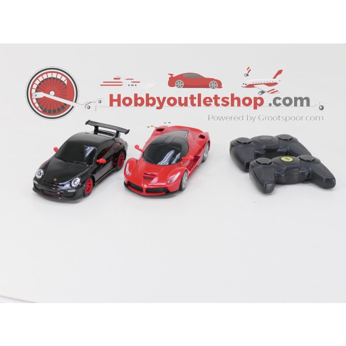 Schaal 1:24 Rastar RC auto Ferrari LaFerrari tegen Porche GT3 RS  #6011 - sku: 20240723122418 - Used - Good condition - Photo 2