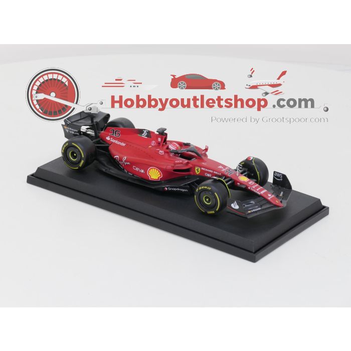 Schaal 1:18 Bburago BU16811LE Ferrari F1-75  Season 2022 Charles Leclerc Yellow Wheels Red, Charles Leclerc. #6023 - sku: 20240726021431 - Gebruikt - Zo goed als nieuw - Afbeelding 4