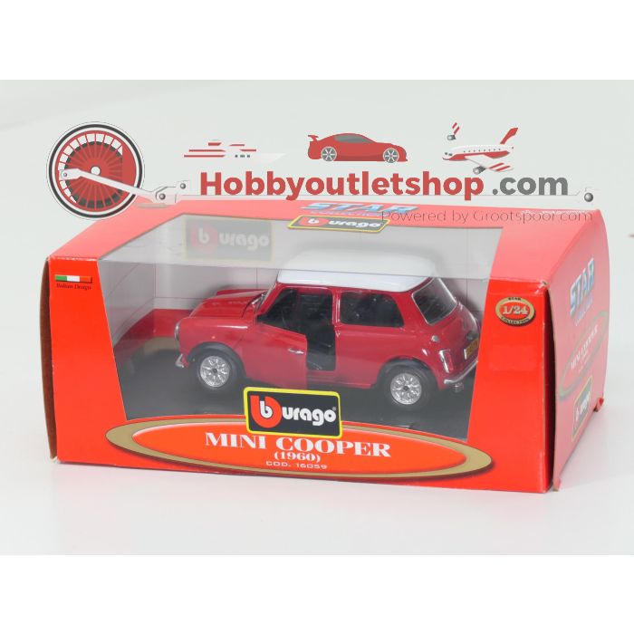 Schaal 1:24 Bburago 16059 mini cooper 1960 #7002 - sku: 20241029040112 - Gebruikt - Nieuwstaat - Afbeelding 1