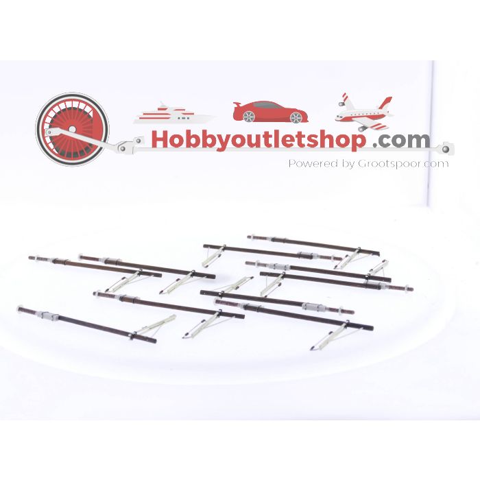 Schaal H0 Sommerfeldt 280 Houten mast. 10 masten per doosje #3960 - sku: 20230602112122 - Gebruikt - Goede staat - Afbeelding 3