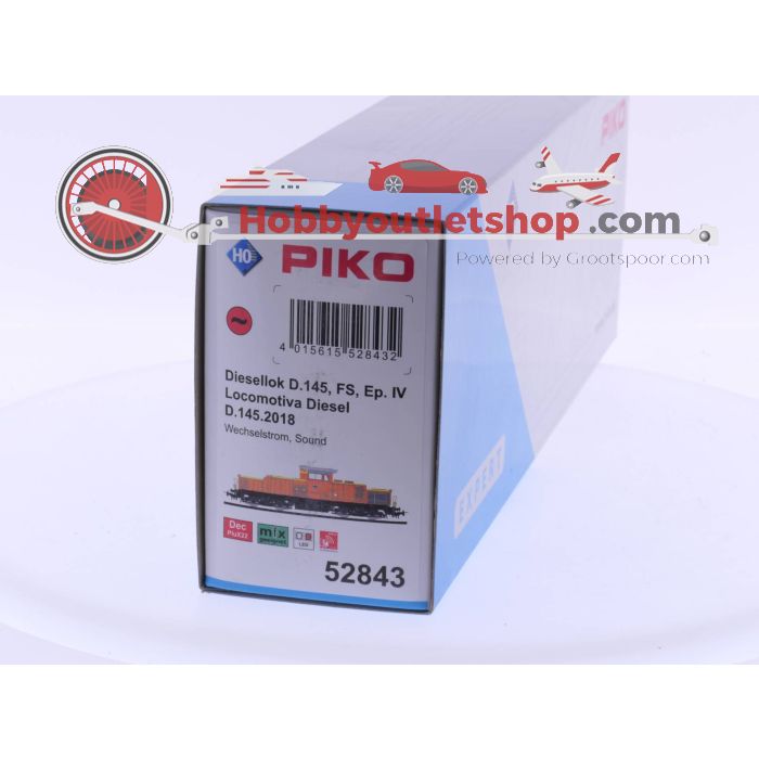Schaal H0 Piko Diesellocomotief 52843 D.145, FS, Ep.IV met sound van de BR #4550 - sku: 20230629015637 - Neu - Neuer Zustand - Bild 8