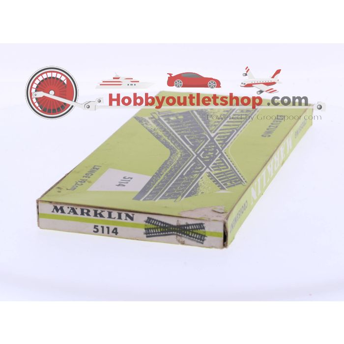 Schaal H0 Märklin 5114 Kruispunt M-rails 19,20 cm lang, 30 graden #4711 - sku: 20230802034508 - Gebruikt - Goede staat - Afbeelding 2