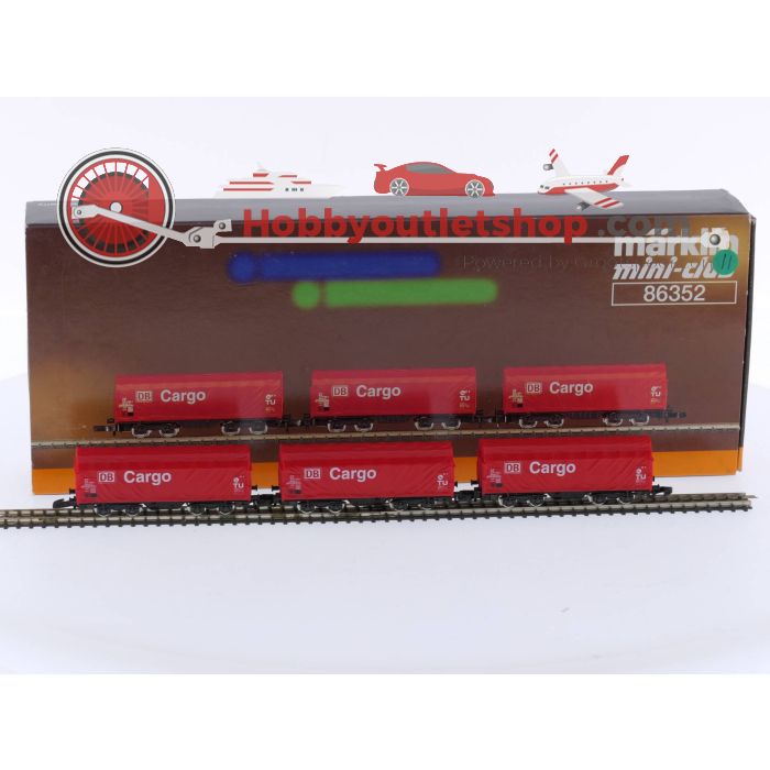 Schaal Z Märklin 86352 DB Cargo huifwagen set van de DB AG #4871 - sku: 20230901015917 - Used - Like new - Photo 2