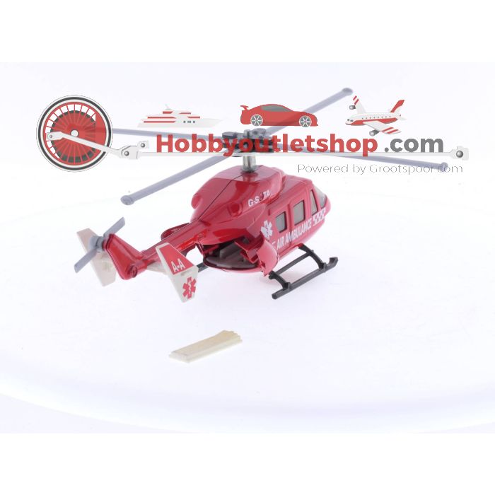 Schaal 1:55 Siku 2539 Rode Air Ambulance Helikopter #5092 - sku: 20231108094955 - Nieuw - Zo goed als nieuw - Afbeelding 3