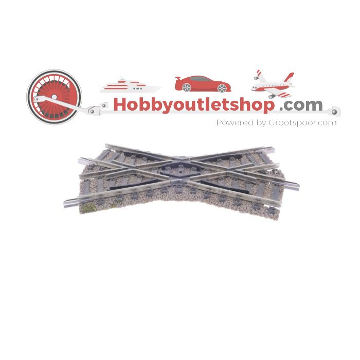 Schaal H0 Fleischmann 6160 kruising 105 mm 36 graden #4960 - sku: 20231010030554 - Gebruikt - Redelijke staat - Afbeelding 2